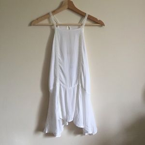 HOLLISTER White Halter Tank Top NWT